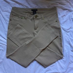 Tan stretchy pants/ jeggings